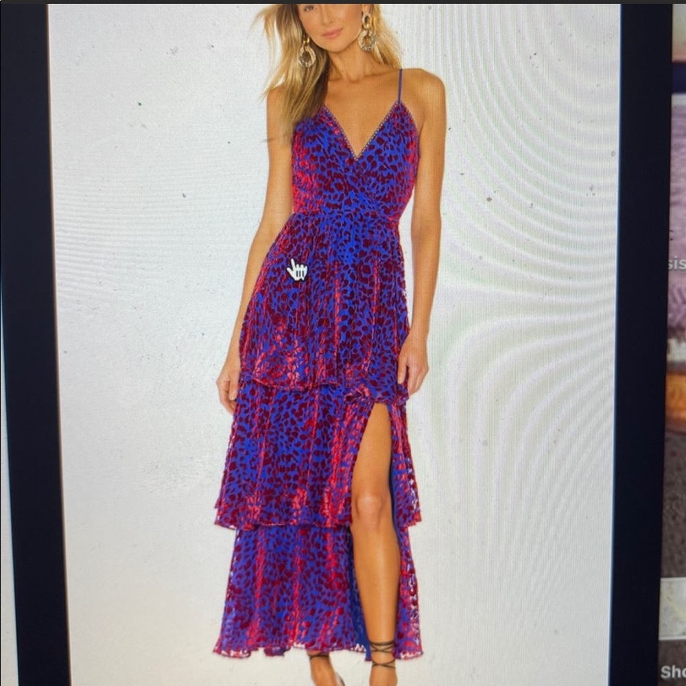 House of Harlow 1960 Leapord Print Maxi Dress